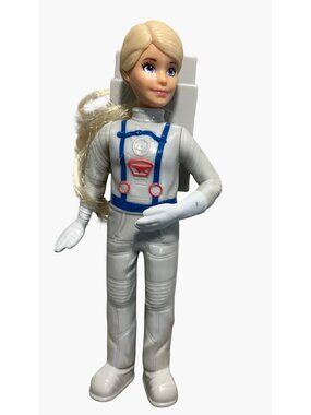 2019 Mattel McDonalds Astronaut Doll With Blonde Hair & White Spacesuit Figurine